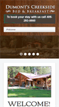Mobile Screenshot of dumontscreeksidebnb.com